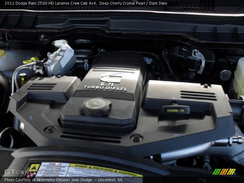 Deep Cherry Crystal Pearl / Dark Slate 2011 Dodge Ram 2500 HD Laramie Crew Cab 4x4