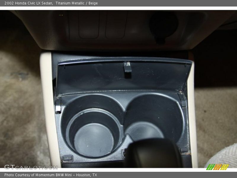 Titanium Metallic / Beige 2002 Honda Civic LX Sedan