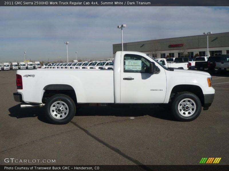 Summit White / Dark Titanium 2011 GMC Sierra 2500HD Work Truck Regular Cab 4x4