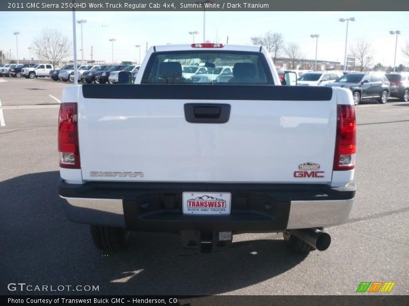 Summit White / Dark Titanium 2011 GMC Sierra 2500HD Work Truck Regular Cab 4x4