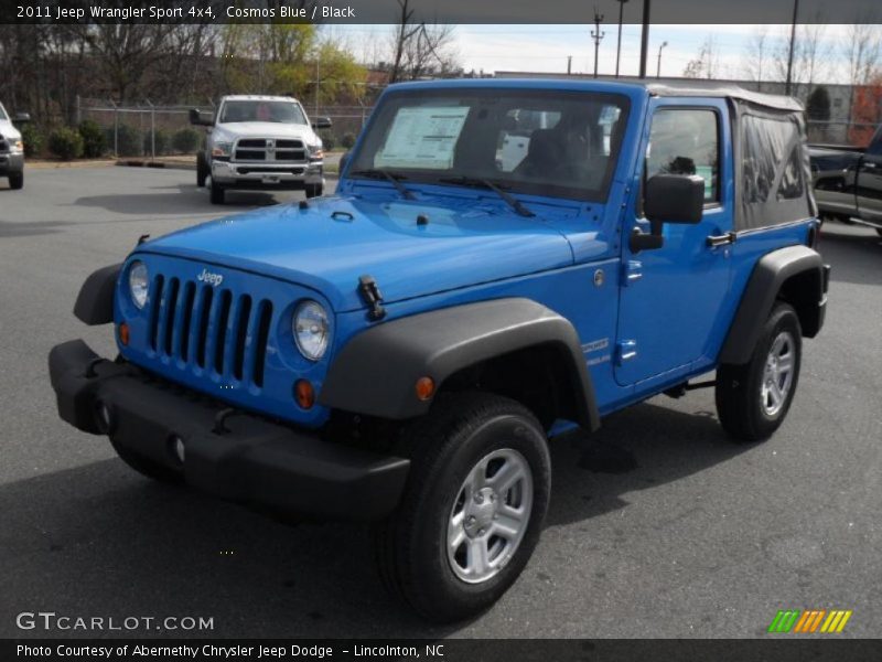 Cosmos Blue / Black 2011 Jeep Wrangler Sport 4x4