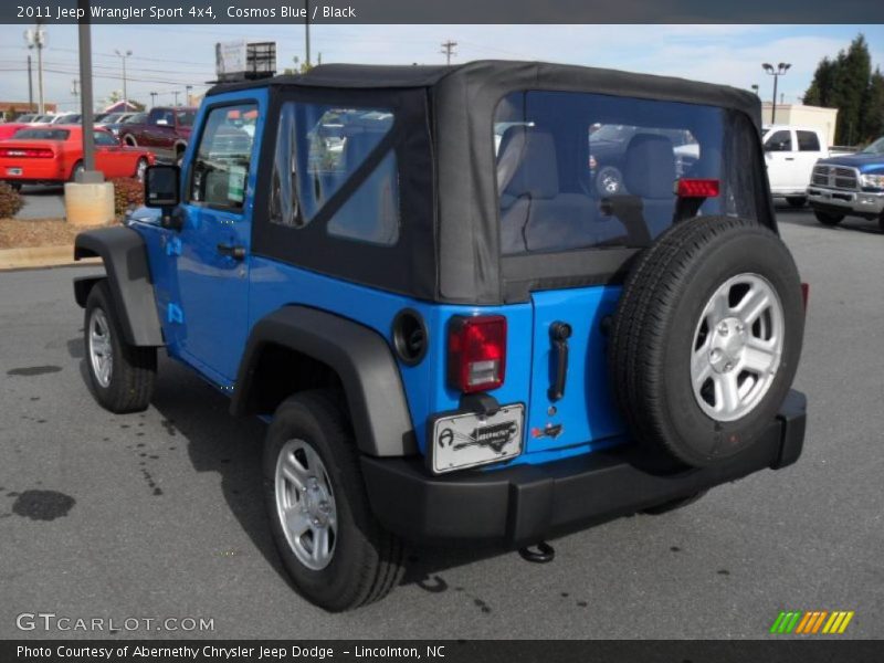 Cosmos Blue / Black 2011 Jeep Wrangler Sport 4x4
