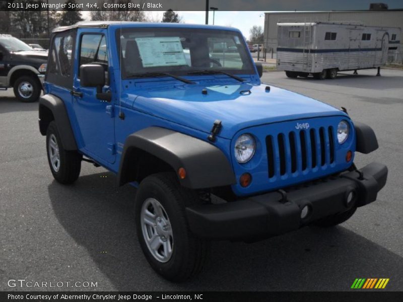 Cosmos Blue / Black 2011 Jeep Wrangler Sport 4x4