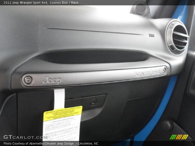 Cosmos Blue / Black 2011 Jeep Wrangler Sport 4x4