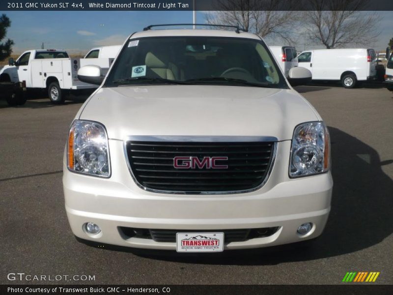 White Diamond Tintcoat / Light Tan 2011 GMC Yukon SLT 4x4