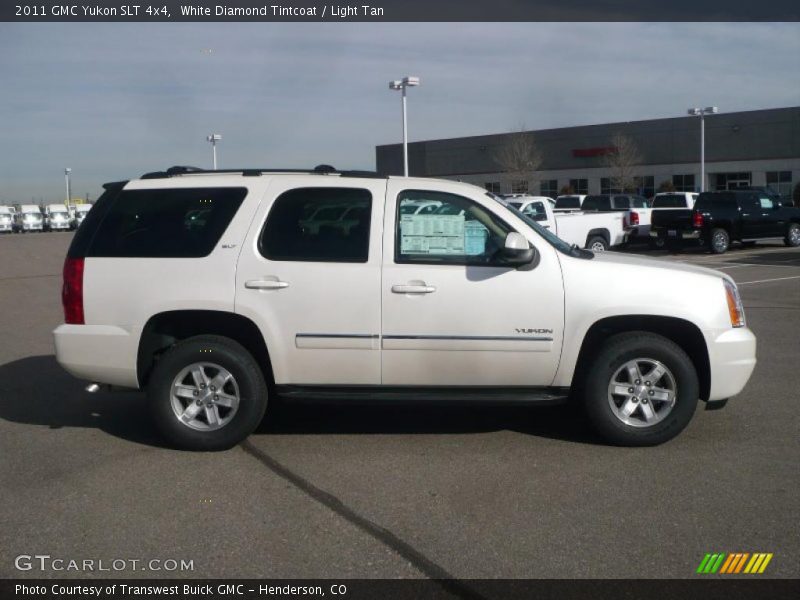 White Diamond Tintcoat / Light Tan 2011 GMC Yukon SLT 4x4