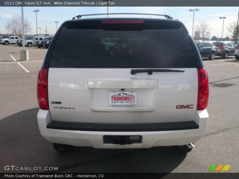 White Diamond Tintcoat / Light Tan 2011 GMC Yukon SLT 4x4