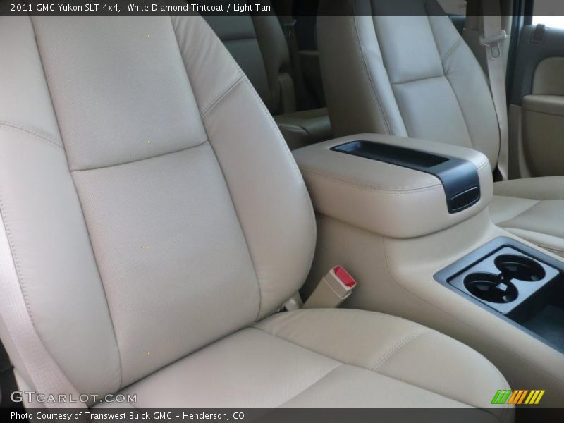 White Diamond Tintcoat / Light Tan 2011 GMC Yukon SLT 4x4