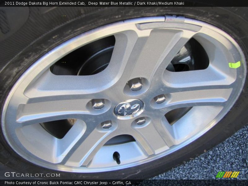 Deep Water Blue Metallic / Dark Khaki/Medium Khaki 2011 Dodge Dakota Big Horn Extended Cab