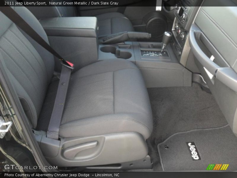 Natural Green Metallic / Dark Slate Gray 2011 Jeep Liberty Sport