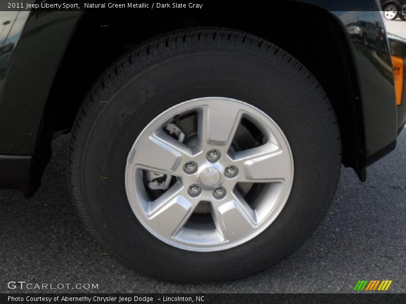 Natural Green Metallic / Dark Slate Gray 2011 Jeep Liberty Sport