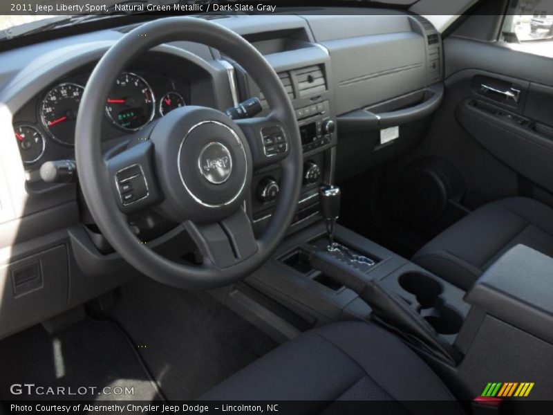 Natural Green Metallic / Dark Slate Gray 2011 Jeep Liberty Sport