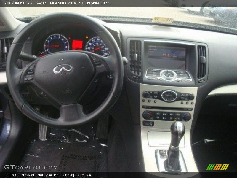 Blue Slate Metallic / Graphite Black 2007 Infiniti G 35 Sedan