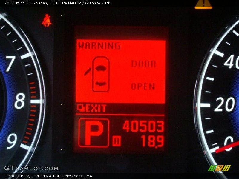 Blue Slate Metallic / Graphite Black 2007 Infiniti G 35 Sedan