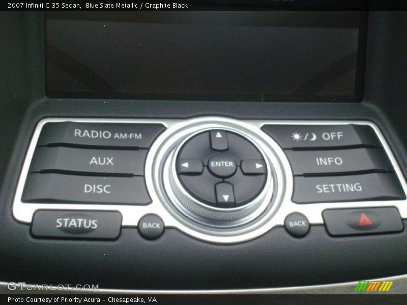Blue Slate Metallic / Graphite Black 2007 Infiniti G 35 Sedan