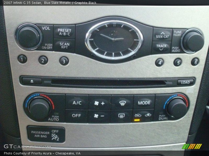 Blue Slate Metallic / Graphite Black 2007 Infiniti G 35 Sedan