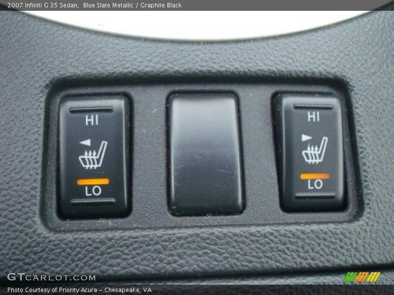 Blue Slate Metallic / Graphite Black 2007 Infiniti G 35 Sedan