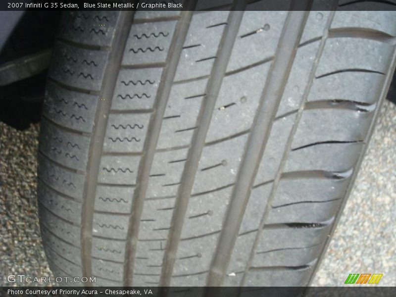 Blue Slate Metallic / Graphite Black 2007 Infiniti G 35 Sedan