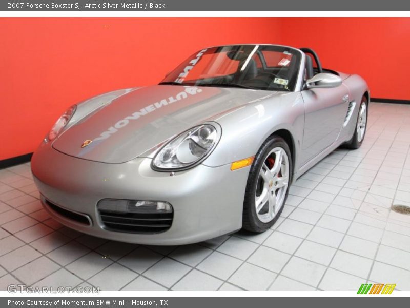 Arctic Silver Metallic / Black 2007 Porsche Boxster S