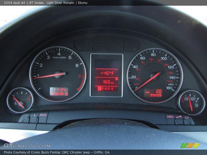  2004 A4 1.8T Sedan 1.8T Sedan Gauges