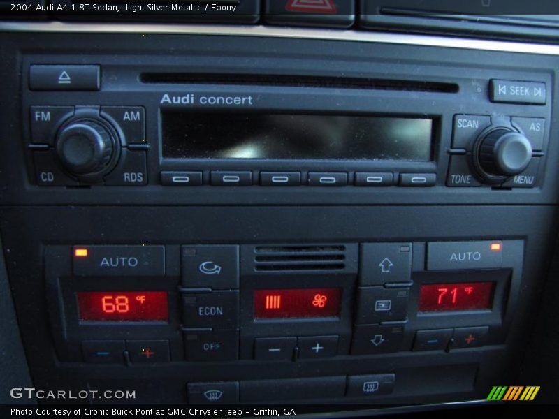 Controls of 2004 A4 1.8T Sedan