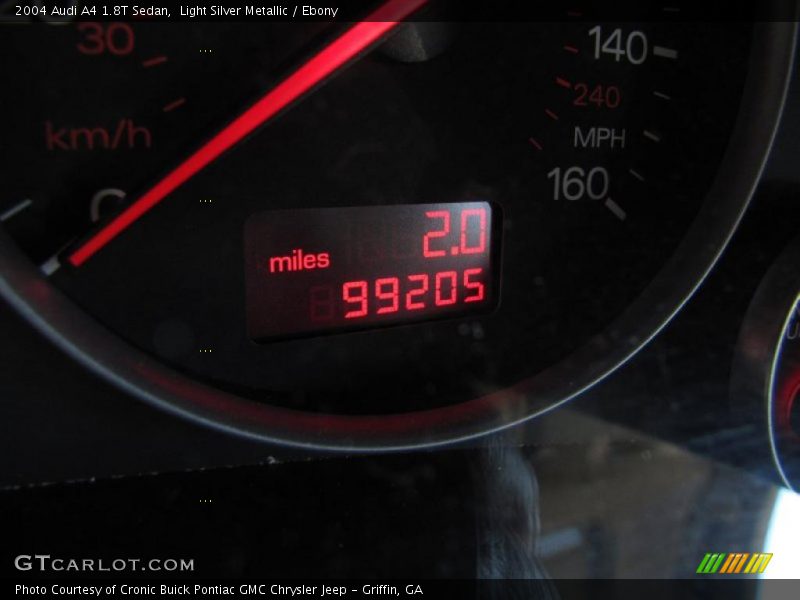 Light Silver Metallic / Ebony 2004 Audi A4 1.8T Sedan