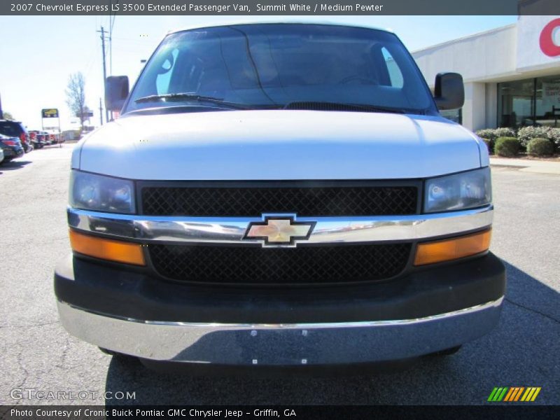 Summit White / Medium Pewter 2007 Chevrolet Express LS 3500 Extended Passenger Van