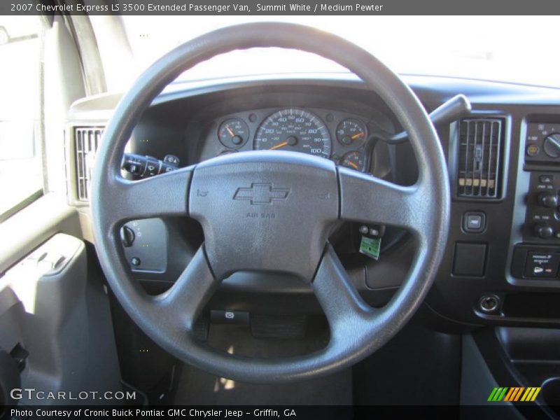 Summit White / Medium Pewter 2007 Chevrolet Express LS 3500 Extended Passenger Van