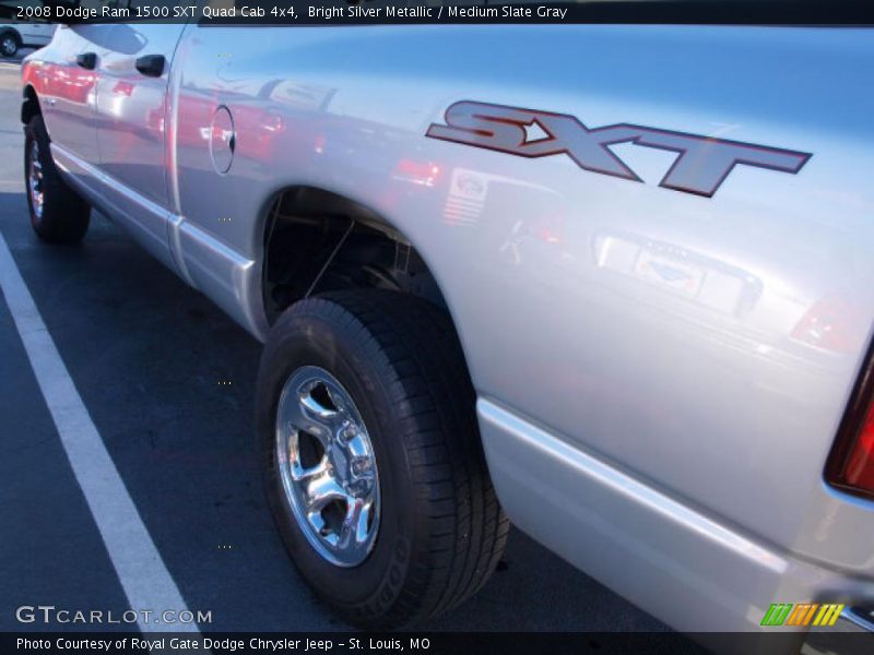 Bright Silver Metallic / Medium Slate Gray 2008 Dodge Ram 1500 SXT Quad Cab 4x4