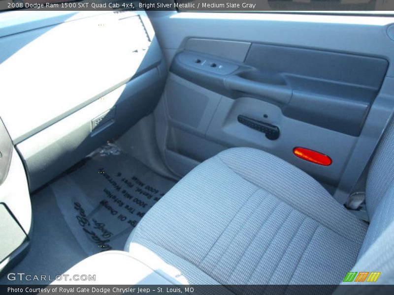 Bright Silver Metallic / Medium Slate Gray 2008 Dodge Ram 1500 SXT Quad Cab 4x4