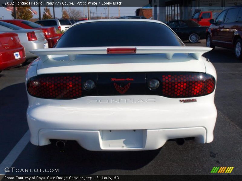 Arctic White / Ebony Black 2002 Pontiac Firebird Trans Am Coupe