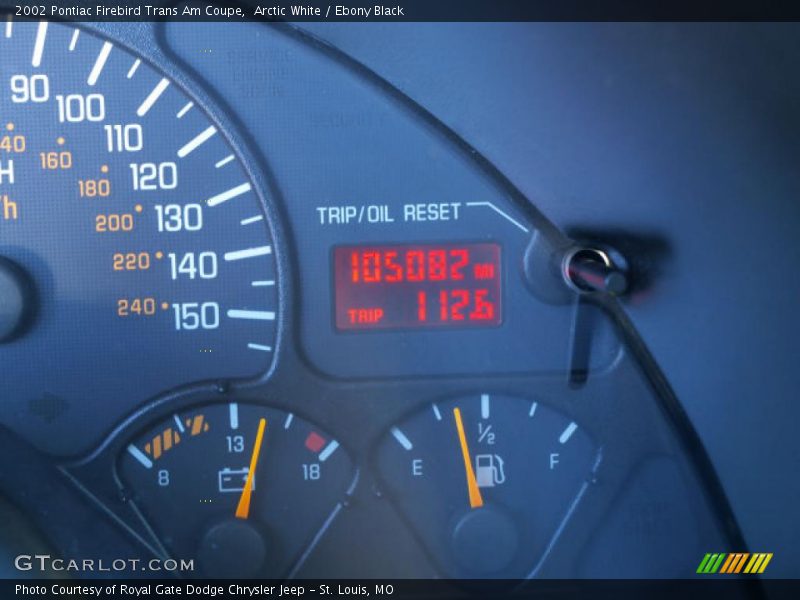 Arctic White / Ebony Black 2002 Pontiac Firebird Trans Am Coupe