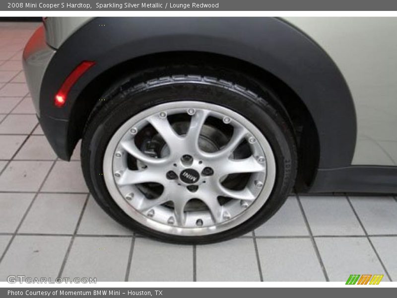 Sparkling Silver Metallic / Lounge Redwood 2008 Mini Cooper S Hardtop