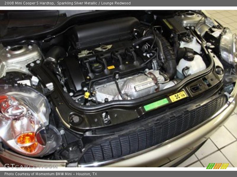 Sparkling Silver Metallic / Lounge Redwood 2008 Mini Cooper S Hardtop