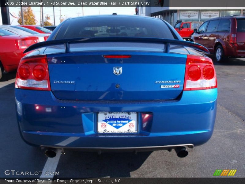 Deep Water Blue Pearl / Dark Slate Gray 2009 Dodge Charger SRT-8 Super Bee