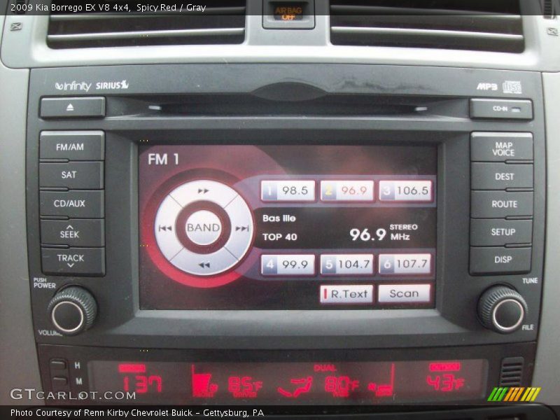 Controls of 2009 Borrego EX V8 4x4