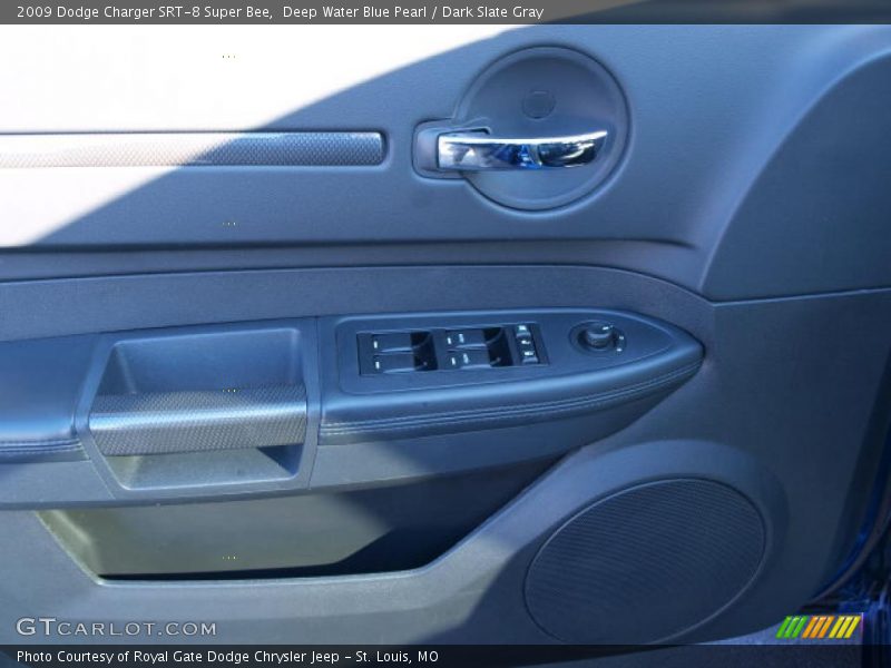 Deep Water Blue Pearl / Dark Slate Gray 2009 Dodge Charger SRT-8 Super Bee