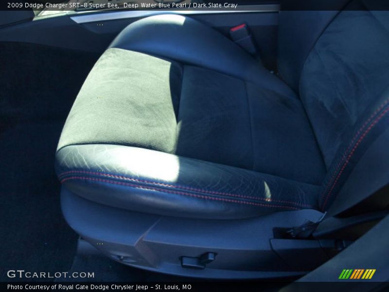 Deep Water Blue Pearl / Dark Slate Gray 2009 Dodge Charger SRT-8 Super Bee