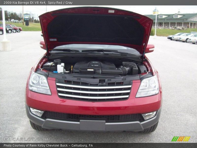 Spicy Red / Gray 2009 Kia Borrego EX V8 4x4