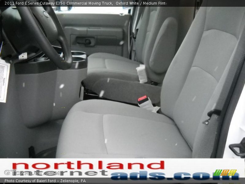Oxford White / Medium Flint 2011 Ford E Series Cutaway E350 Commercial Moving Truck
