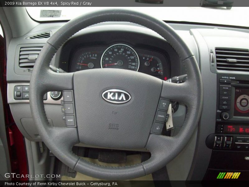 Spicy Red / Gray 2009 Kia Borrego EX V8 4x4