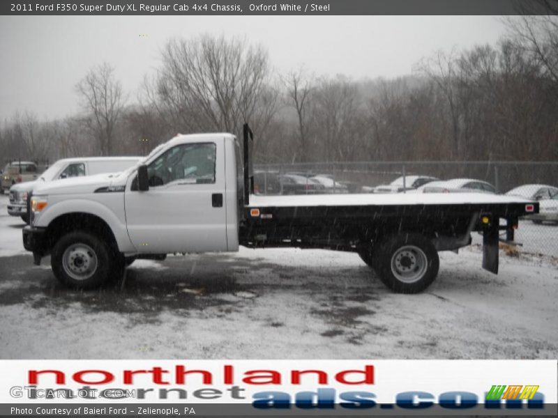 Oxford White / Steel 2011 Ford F350 Super Duty XL Regular Cab 4x4 Chassis