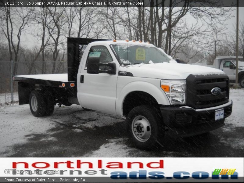 Oxford White / Steel 2011 Ford F350 Super Duty XL Regular Cab 4x4 Chassis