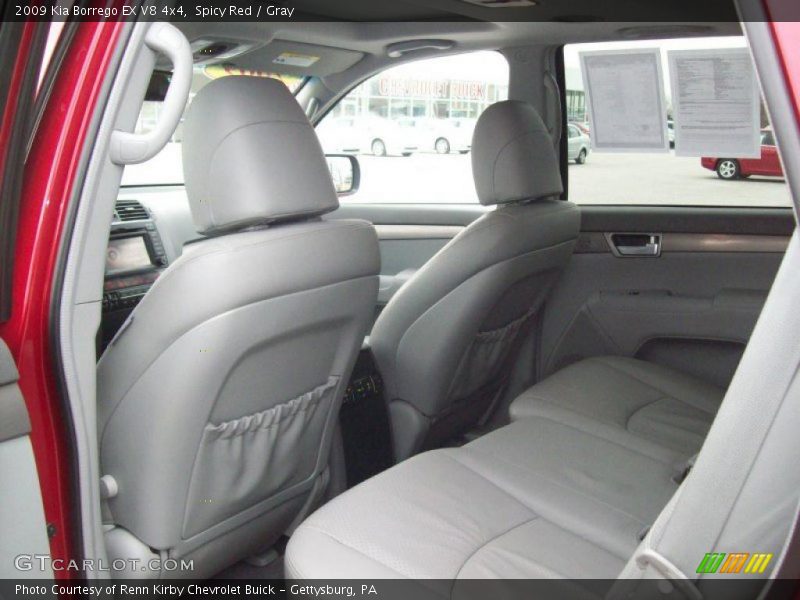 Spicy Red / Gray 2009 Kia Borrego EX V8 4x4