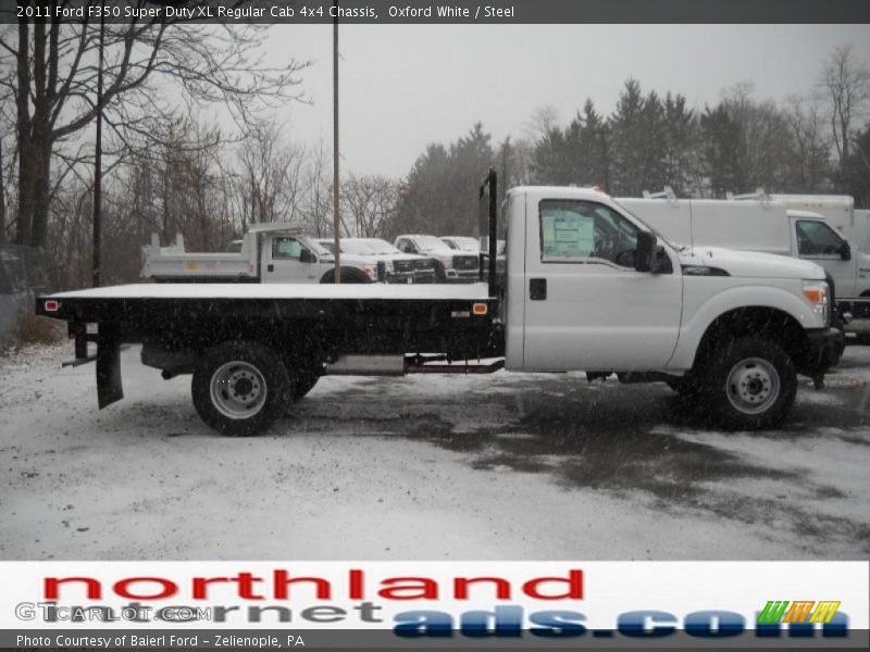 Oxford White / Steel 2011 Ford F350 Super Duty XL Regular Cab 4x4 Chassis