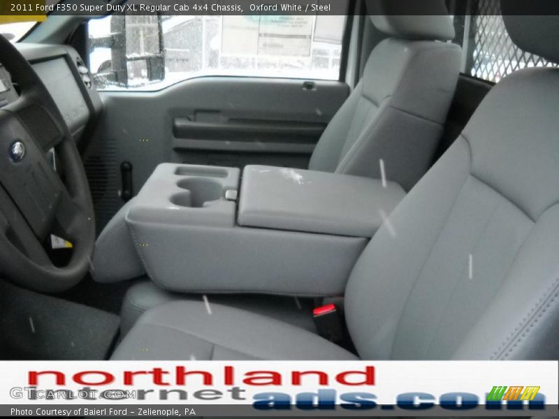 Oxford White / Steel 2011 Ford F350 Super Duty XL Regular Cab 4x4 Chassis