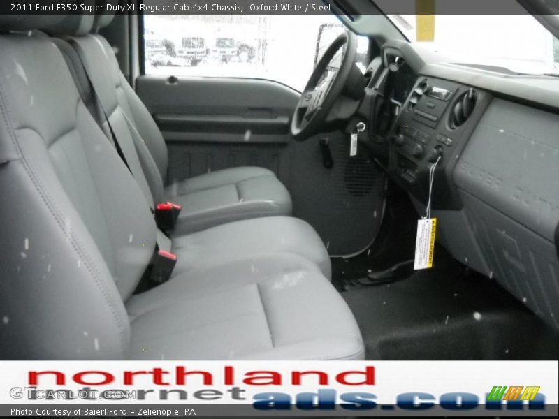 Oxford White / Steel 2011 Ford F350 Super Duty XL Regular Cab 4x4 Chassis