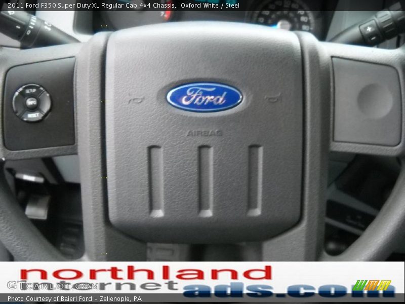 Oxford White / Steel 2011 Ford F350 Super Duty XL Regular Cab 4x4 Chassis