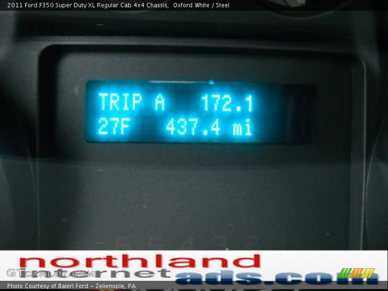 Oxford White / Steel 2011 Ford F350 Super Duty XL Regular Cab 4x4 Chassis