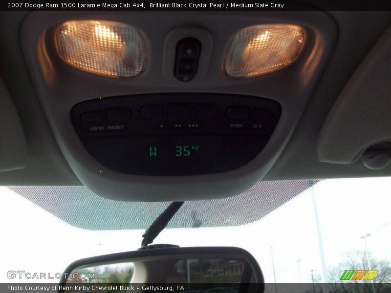 Brilliant Black Crystal Pearl / Medium Slate Gray 2007 Dodge Ram 1500 Laramie Mega Cab 4x4